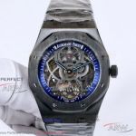 AAA Replica Audemars Piguet Royal Oak 41mm Tourbillon Watch - Black Case Skeleton Dial Automatic